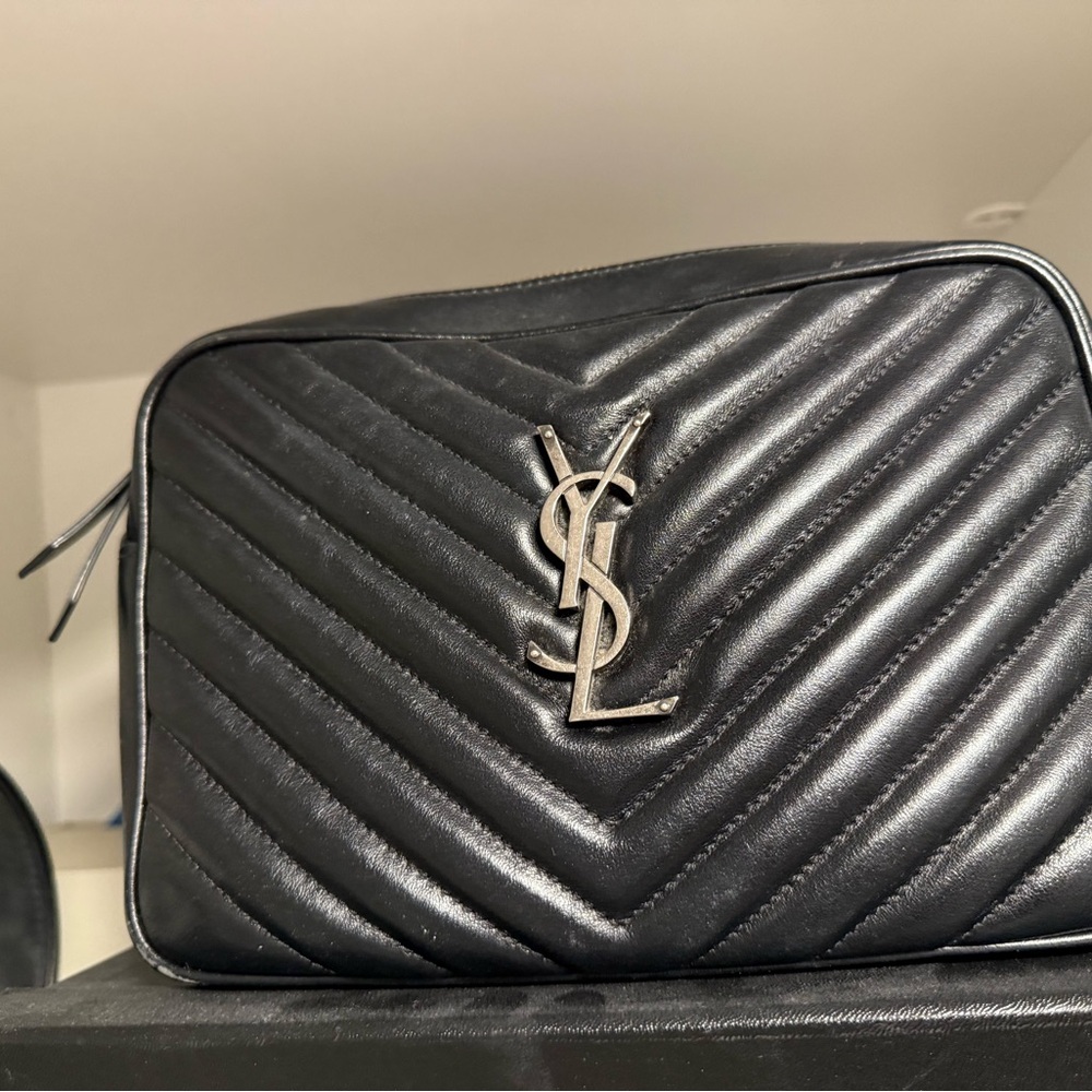 Yves Saint Laurent Black Quilted Men's Bag